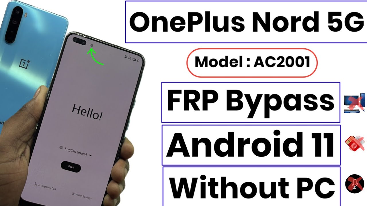 OnePlus Nord FRP Bypass | OnePlus Nord FRP Bypass Android 11 | OnePlus Nord (AC2001) FRP Bypass 2024