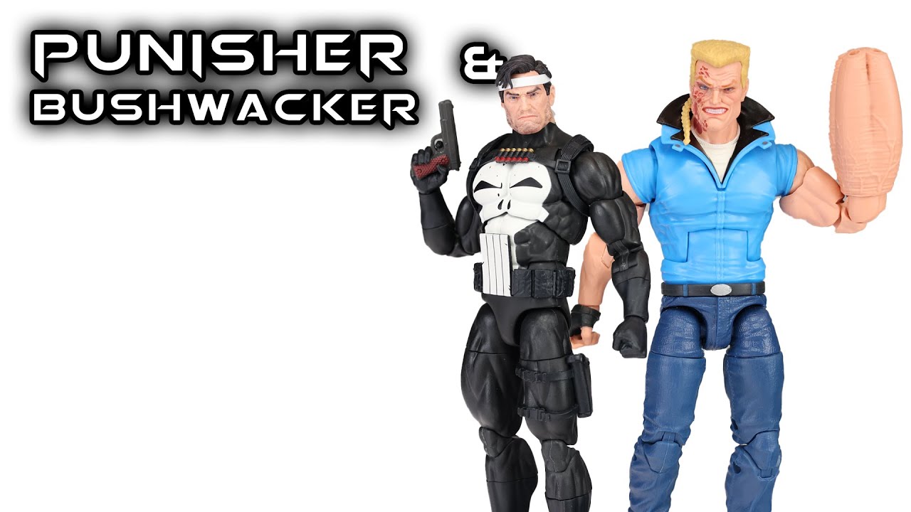 Marvel Legends PUNISHER & BUSHWACKER War Journal 2pk Action Figure Review