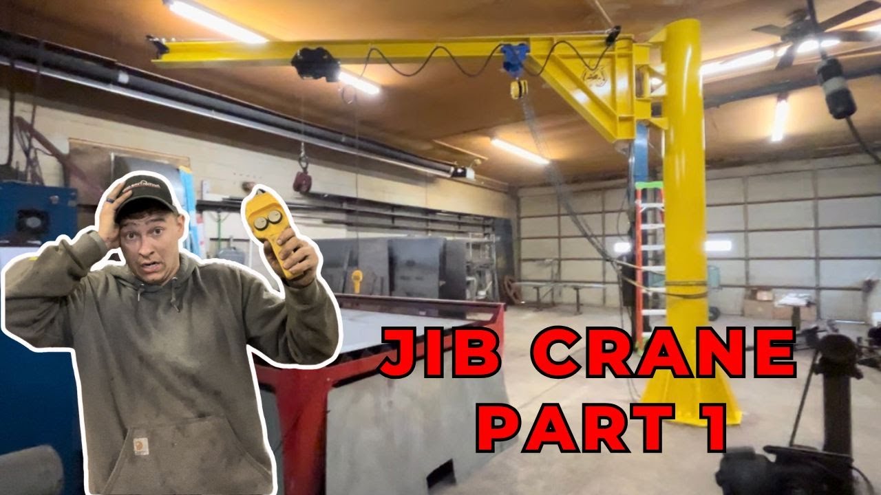 I BUILT A MASSIVE JIB CRANE!! (PART 1)