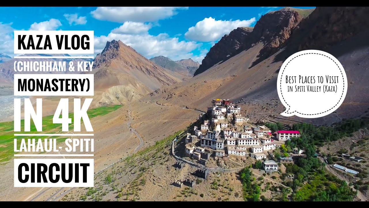 KAZA (Chichham Bridge & Key Monastery) Spiti Valley in 4K 2022 |  Ep 7 | Apache 200 | LEH-MANALI