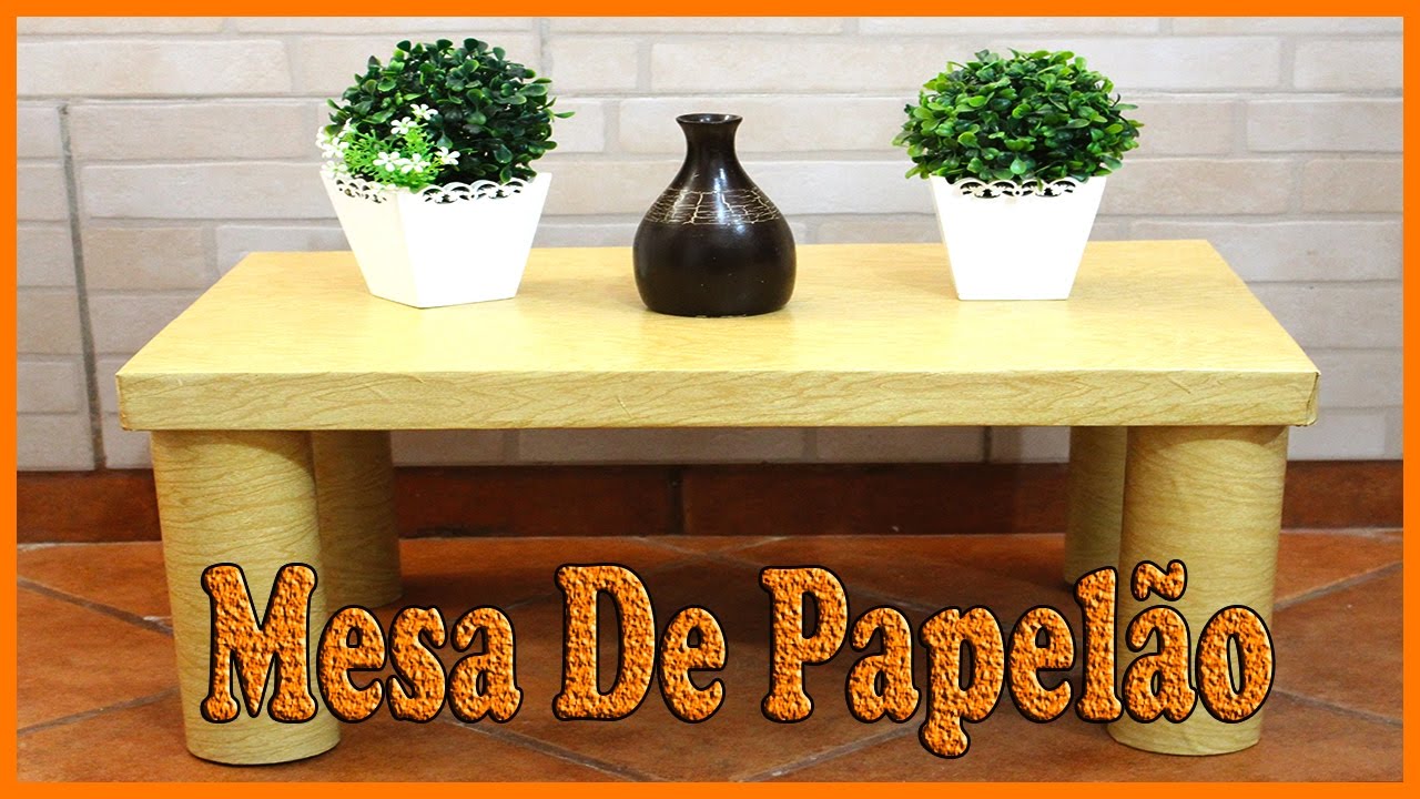 Mesa de Papelão Muito Fácil e Rápido de Fazer, veja o passo a passo.
