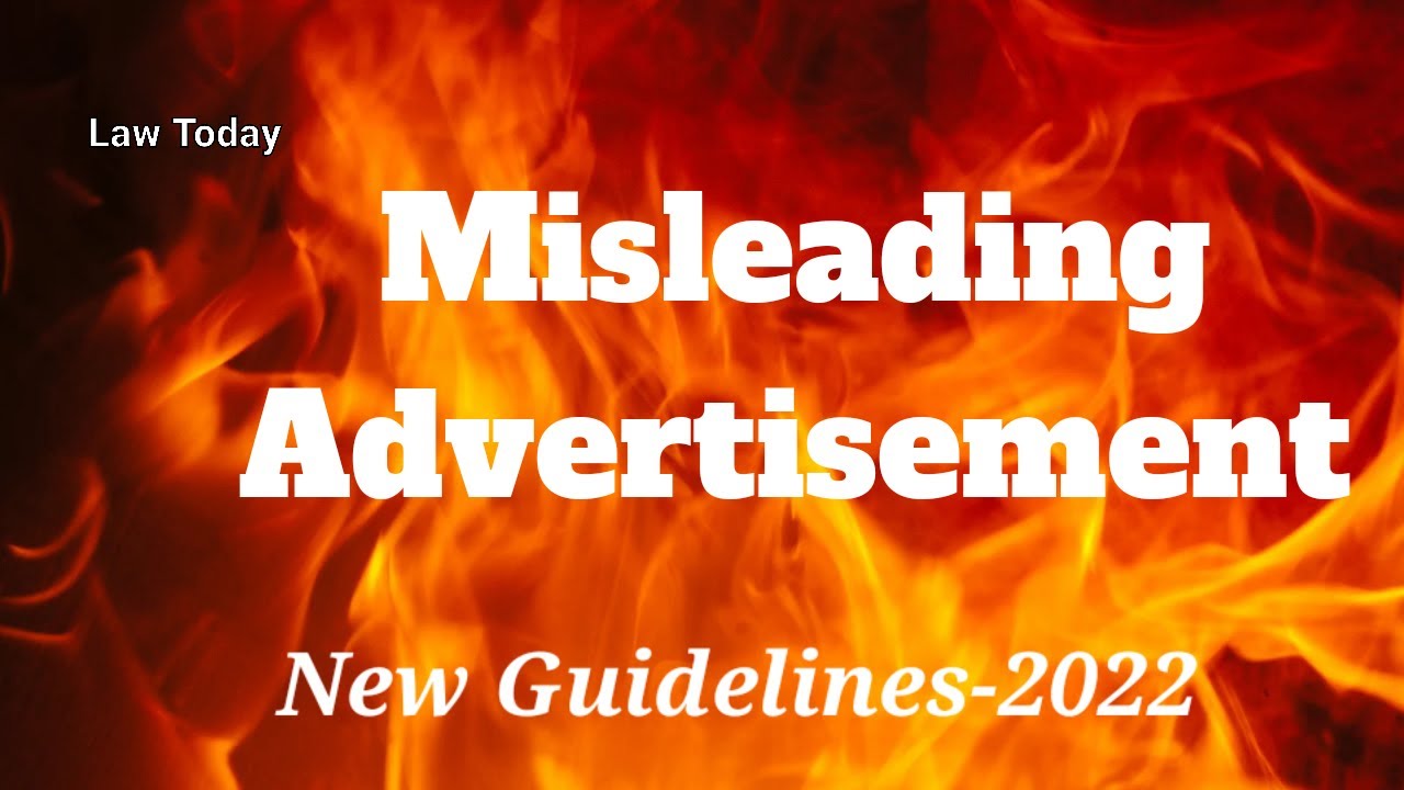 Prevention of Misleading Advertisements#misleadingAdvertisement