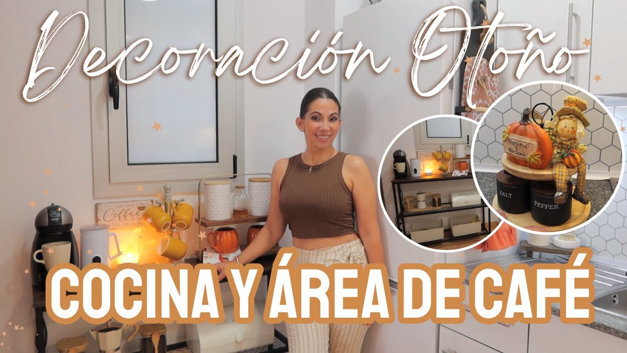 NUEVA DECORACIÓN de mi COCINA 🍂ÁREA de CAFÉ 🍁OTOÑO 2023 🍁 ✨FALL DECOR COCINA PEQUEÑA 💫