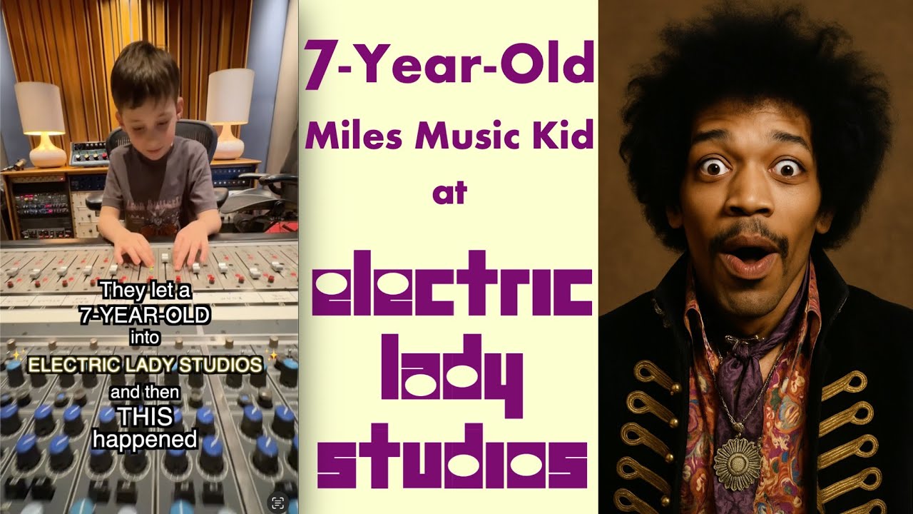 7-YEAR-OLD Producer Miles at Electric Lady Studios! (Full-Length) &ldquo;There's Nothing Holdin' Me Back&rdquo;