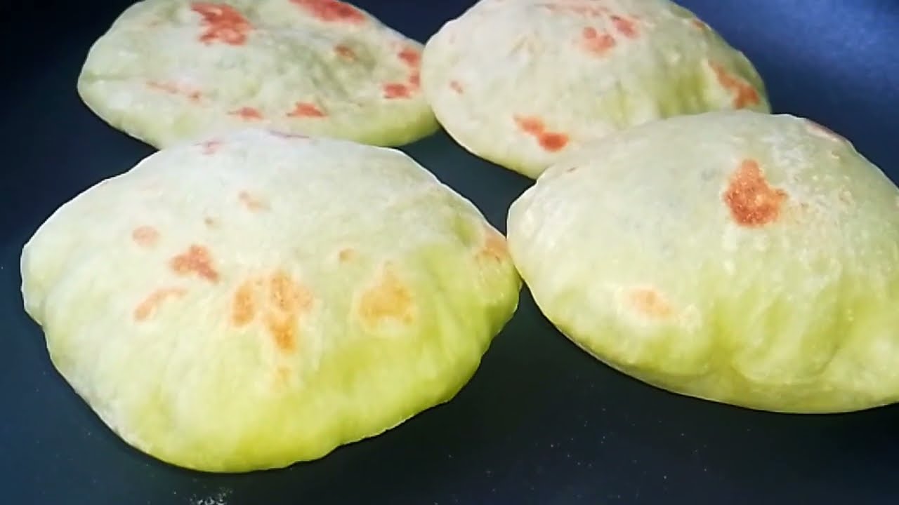 แป้งจี่ใบเตย ใช้ทำขนมปังกระเป๋ายัดไส้เนื้อได้แบบง่ายๆ Puffed pita recipe