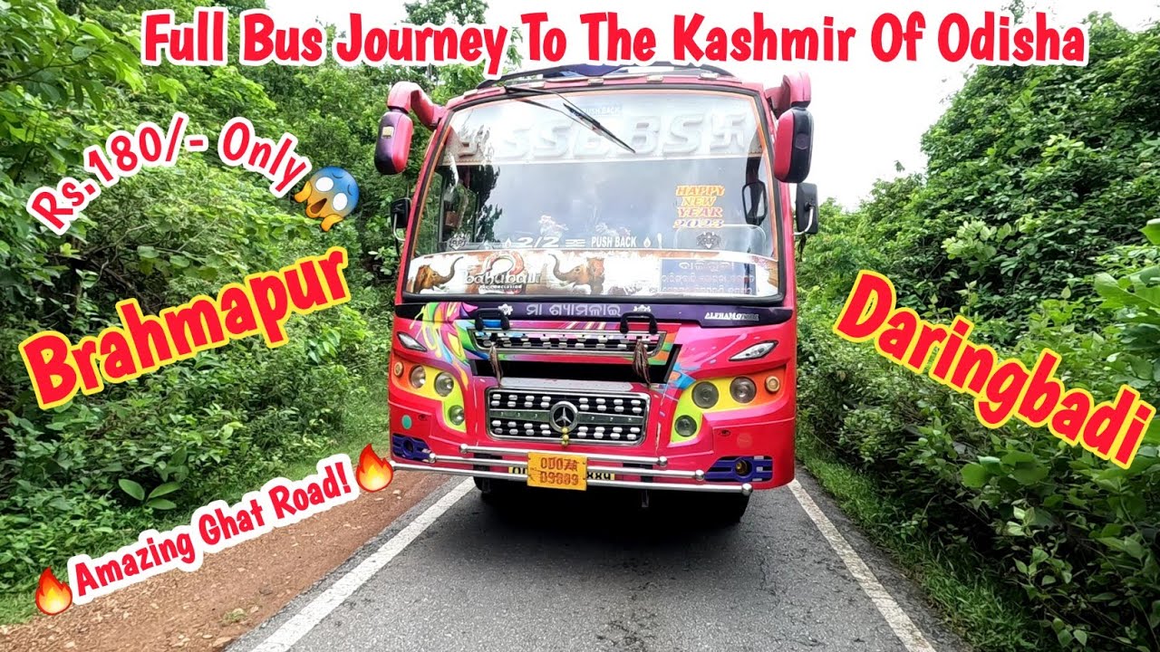 Brahmapur To Daringbadi Full Bus Journey | Bramhapur To Daringbadi By Bus |Traveling  2 day|