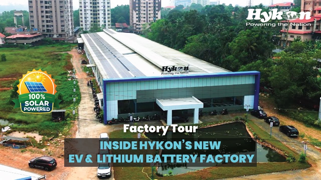 Inside Hykon’s New EV & Lithium Battery Factory | Kerala's First 100% Solar-Powered Lithium Factory