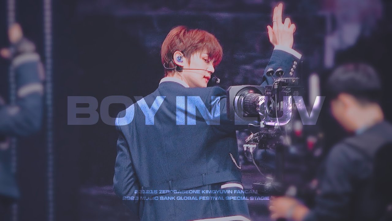 [4k] 231215 뮤직뱅크 글로벌 페스티벌 '상남자(Boy In Luv)' 제로베이스원(ZEROBASEONE) 김규빈 focus 직캠