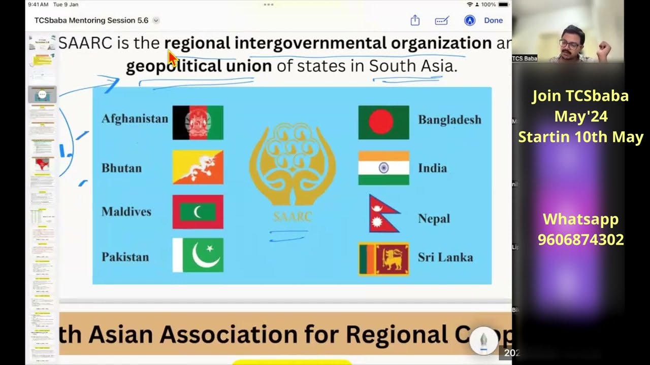 SAARC | TPSC Preparation for Beginners | TCS TPS Coaching