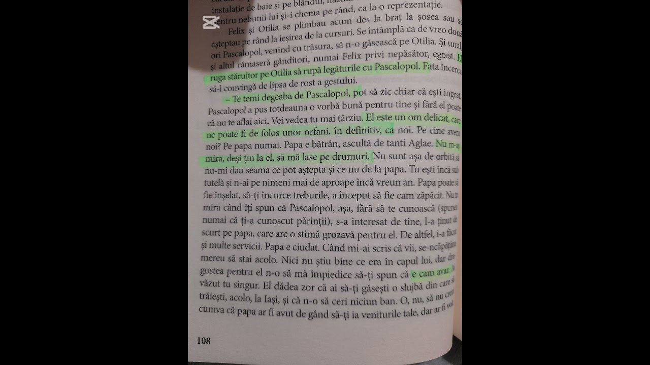 Enigma O, cap8, partea3 Otilia:
