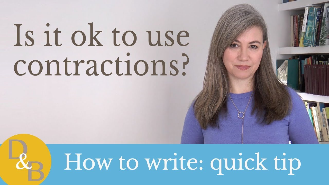 Is it ok to use contractions?