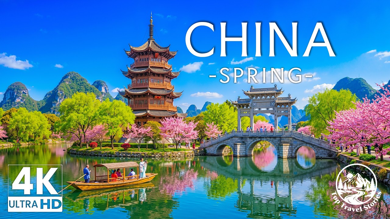 China in Spring 4K – Majestic Mountains, Ancient Cities & Timeless River Landscapes