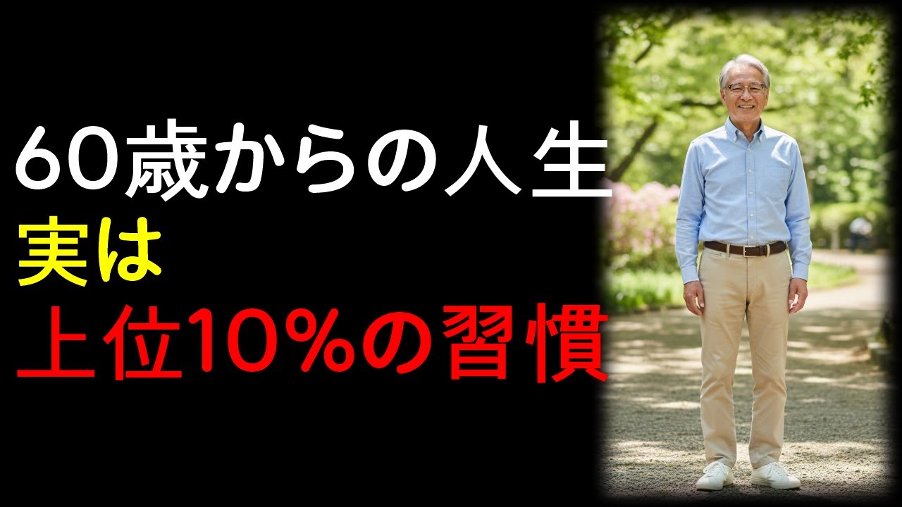 60歳からの人生、実は上位10％の人が大切にしている習慣