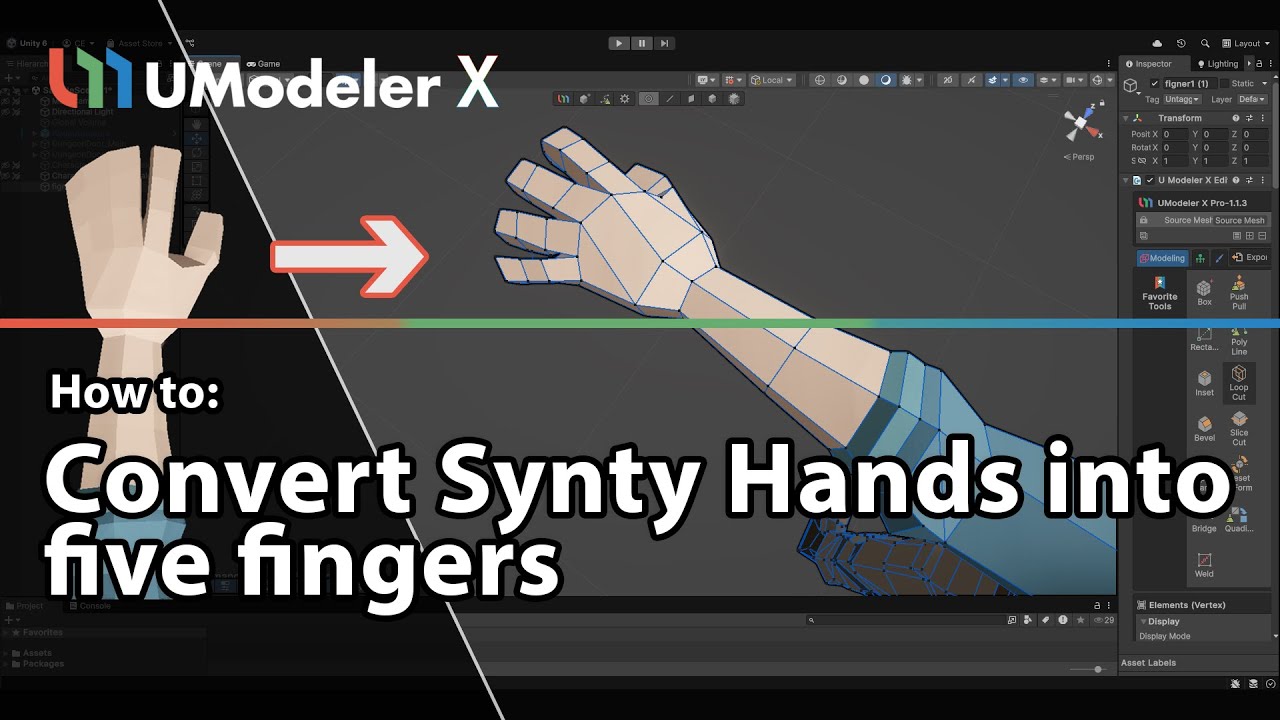 Convert Synty Character Hands to Five Fingers