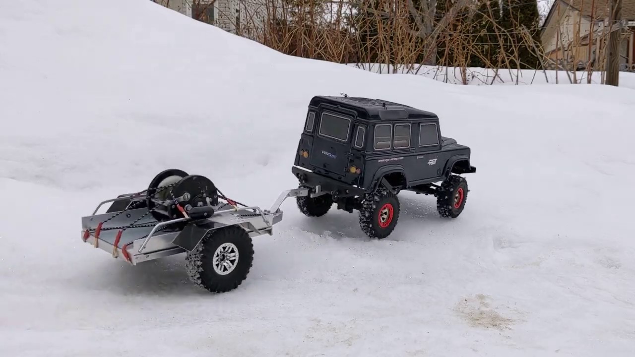 Hauling a Huge Fishing Reel Over the Snow with the RGT