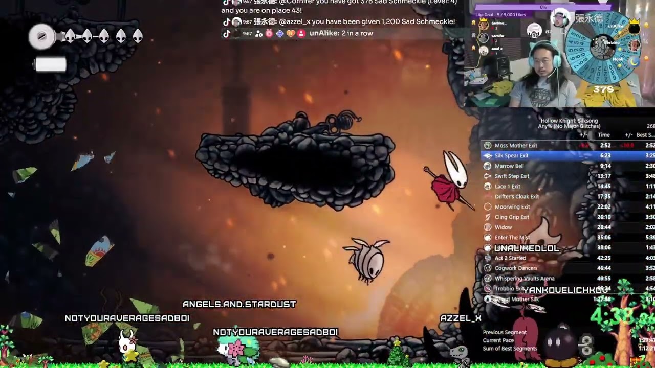 Silksong Any% Speedrun 1hr 24min Mist Route