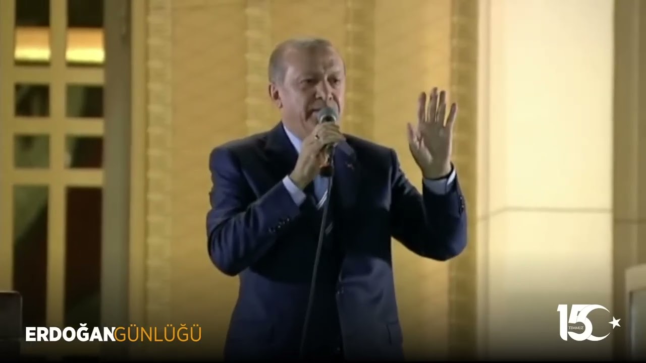 Cumhur Başkani SAYİN Recep Tayyip Erdogan 15 temmuz ile ilgili konusmasi 