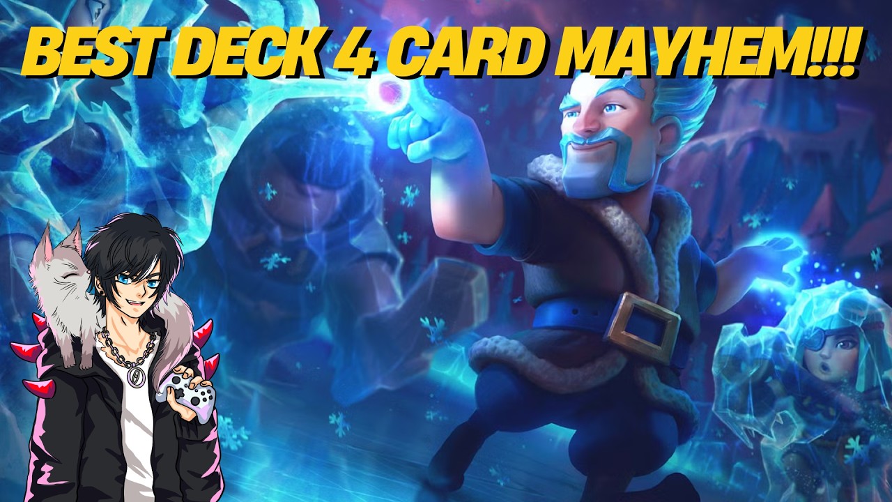 Best Deck 100% Wins Rate In 4 Card Mayhem!!! - CLASH ROYALE