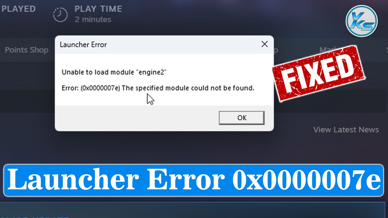 ✅ How To Fix Launcher Error 0x0000007e