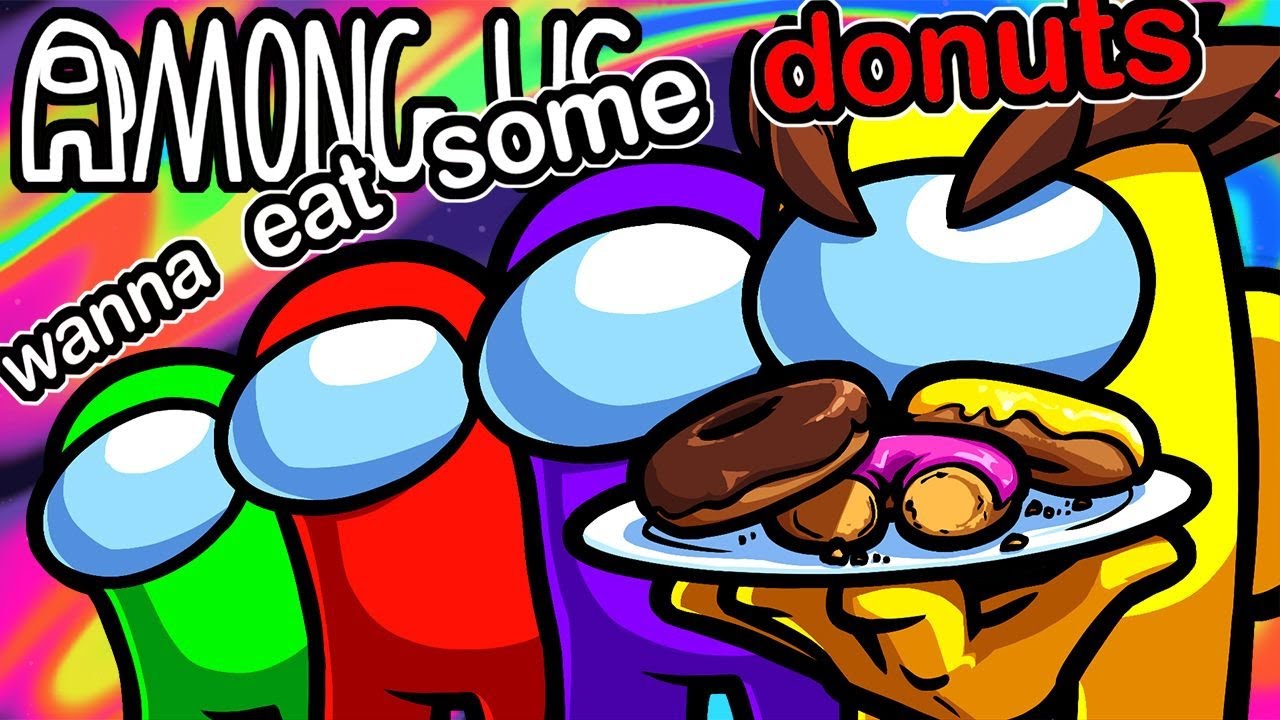Among Us Funny Moments - Tempting Strangers with Poisonus Donuts in Public Lobbies!
