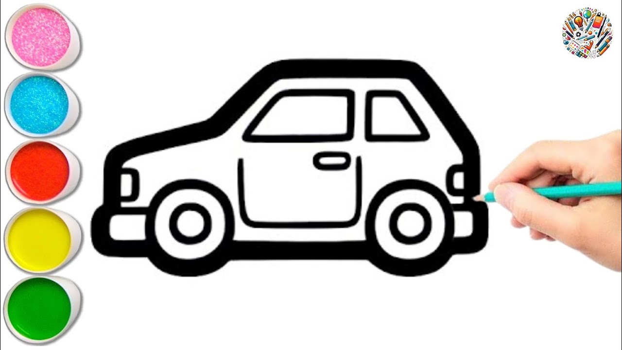How To Draw A Car Easy || STEP BY STEP || EASY DRAWING FOR KIDS 