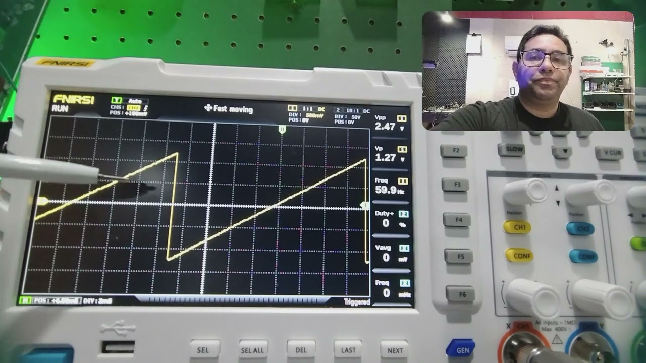 quando e como Usar o osciloscópio no conserto de placas inverter