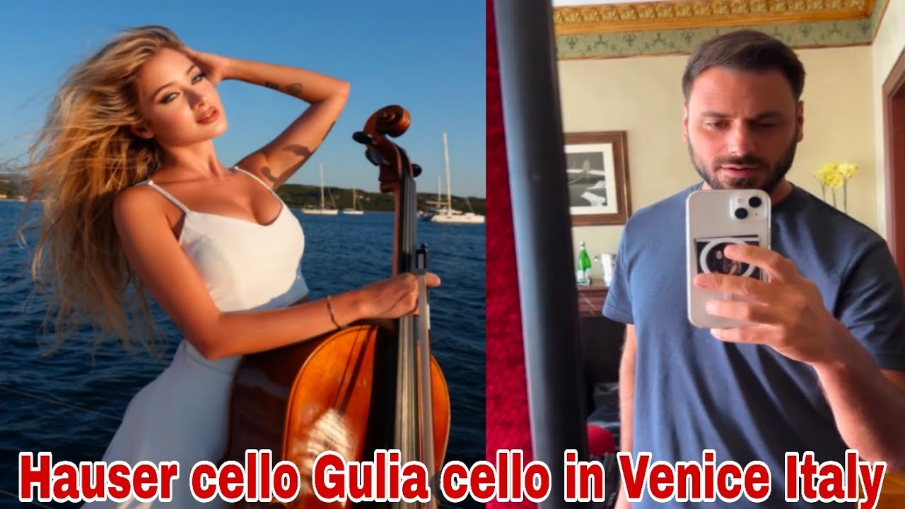 Hausercello in Romance City Venice Italy with Gulia cello another love story start now of cello's 