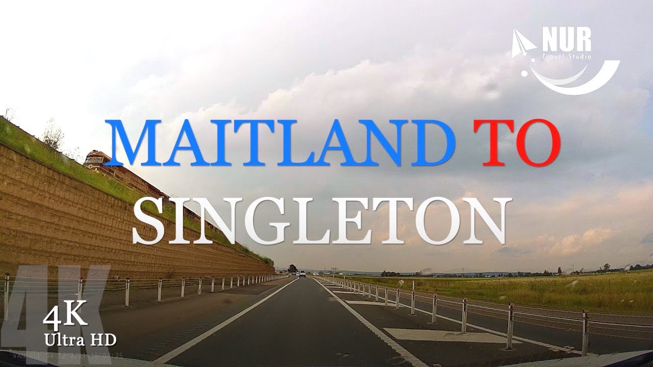 Maitland to Singleton 4K - Travel by Car in Australia [ 50FPS, UHD].