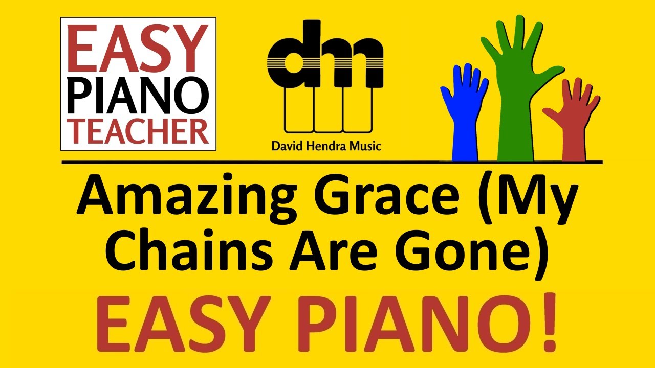 Amazing Grace (My Chains) piano tutorial: EASY keyboard song (modern worship) & note names #EPT 🎹