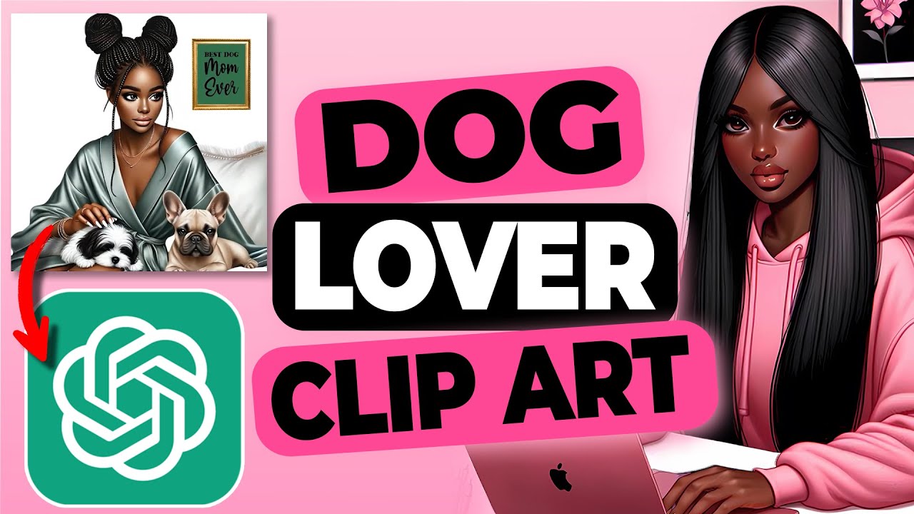 5 prompts for Dog Mom Clip Art Using Chat GPT and Canva