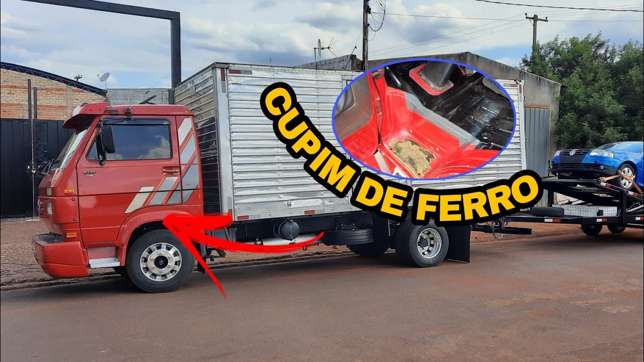 fazendo reparo no assoalho cabine vw 8-140
