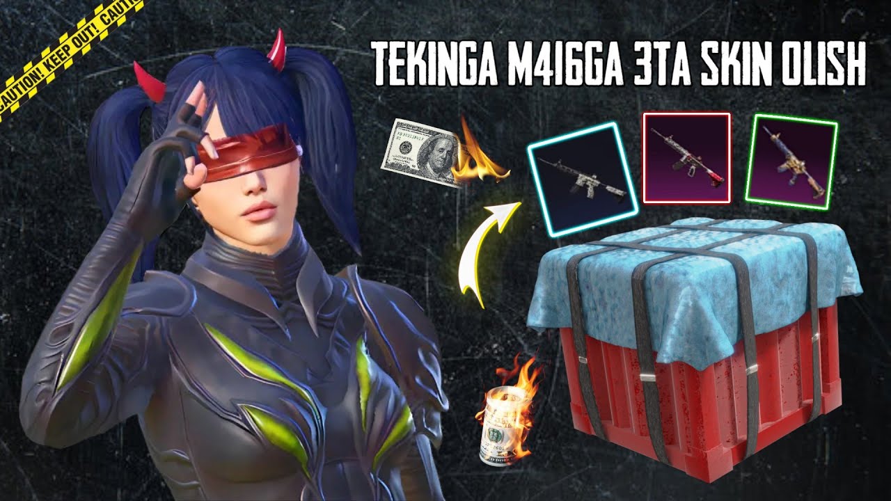 🤔TEKINGA M416GA 3TA SKIN OLISHNI OʻRGANAMIZ🫡