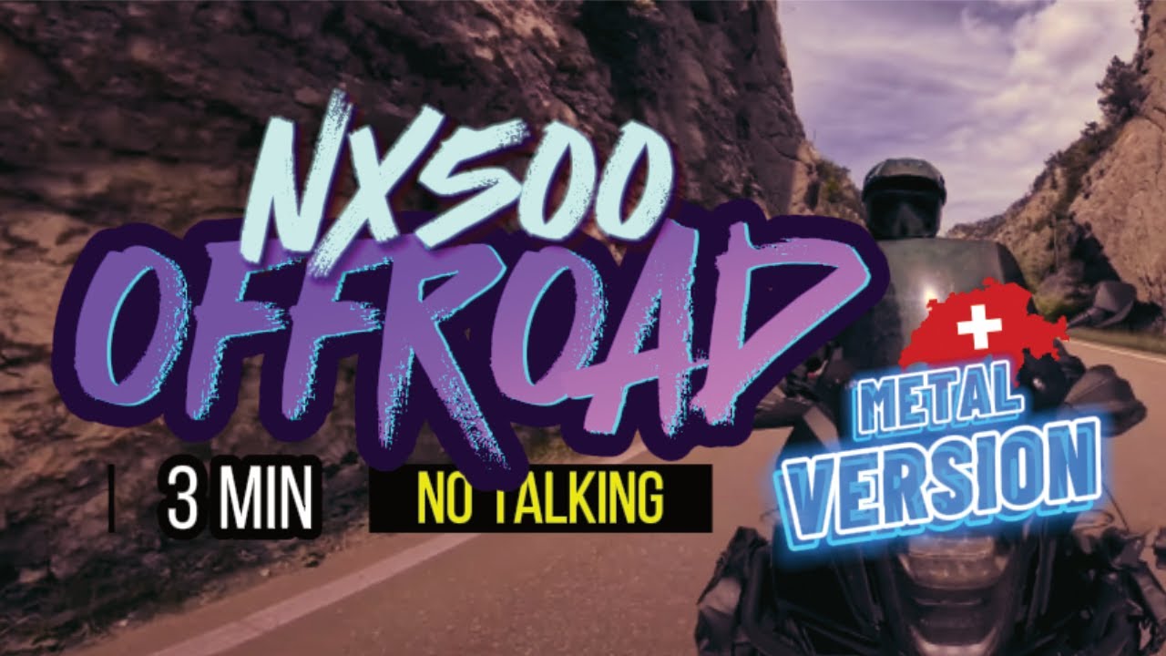 Honda NX500 Switzerland - Offroad & Street Motovlog (No Talking, Just Metal!) - insta360 X5
