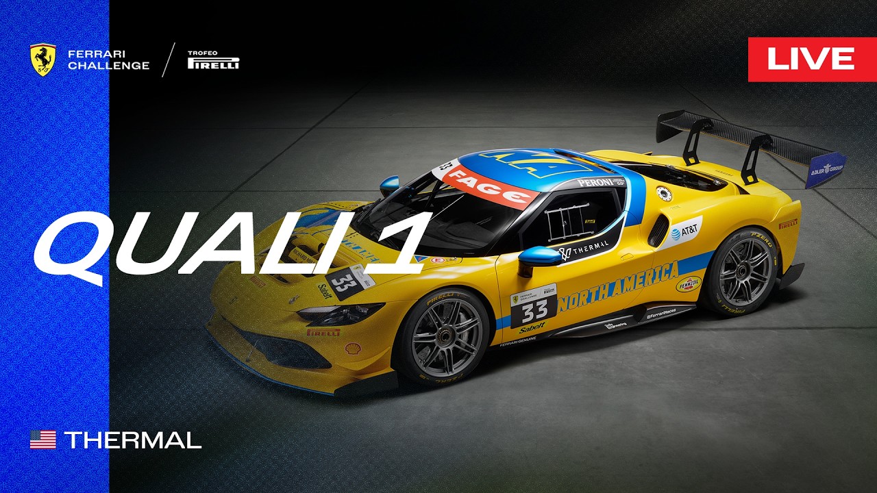 LIVE Ferrari Challenge North America - Thermal, Qualifying 1