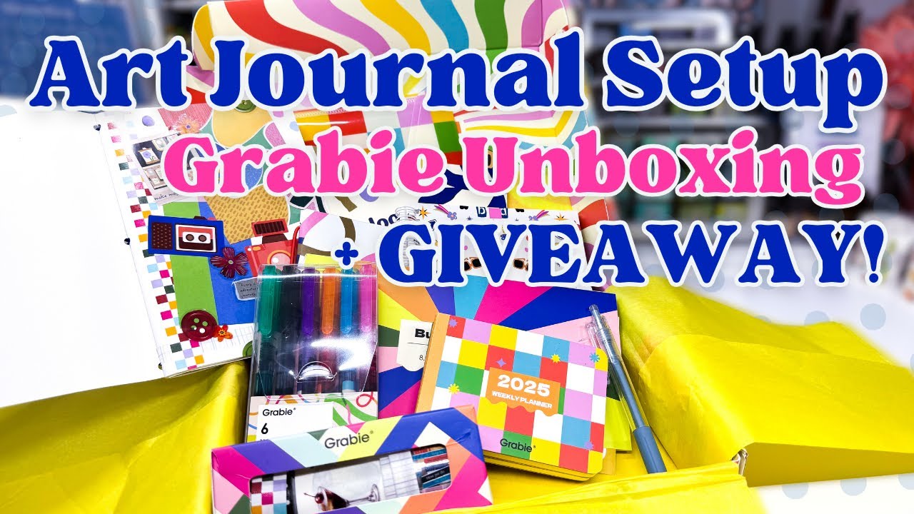 Art Journal With Me [December 2024] | Unboxing the Grabie Scrapbook Box and GIVEAWAY!