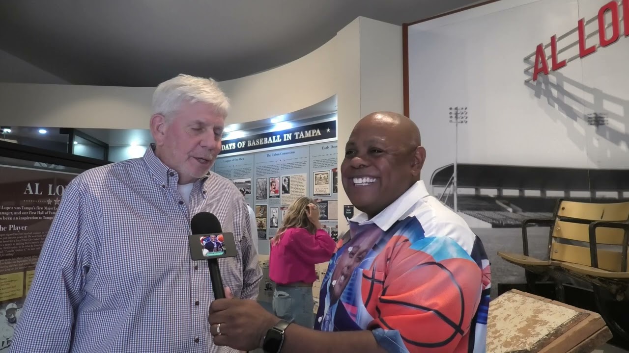 First Ever Rays Manager Larry Rothschild, Does Interview at Tampa Baseball Museum at Al Lopez Home!