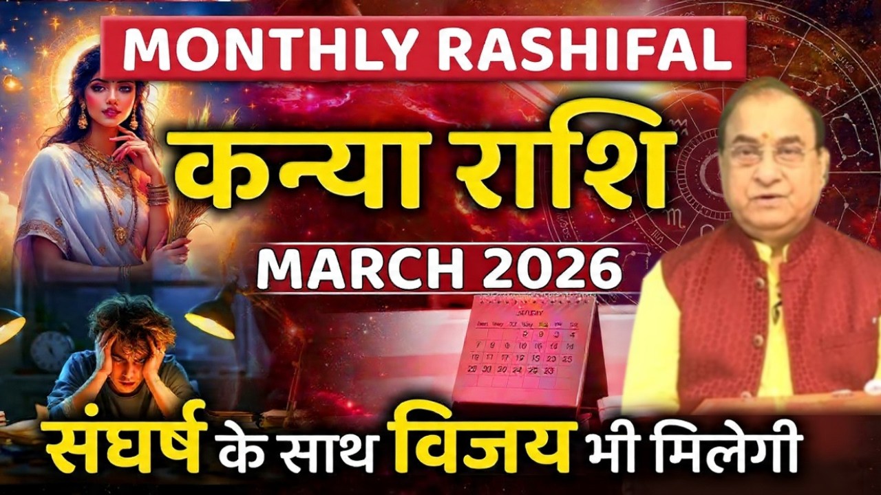 Kanya Rashi March 2026 Rashifal : कन्या राशि के लिए मार्च 2026 कैसा रहेगा! Kanya Rashi Prediction