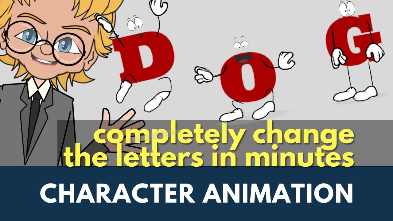 Animate Text Characters in Reallusion's Cartoon Animator 5 Using Easily Changeable Text and Words