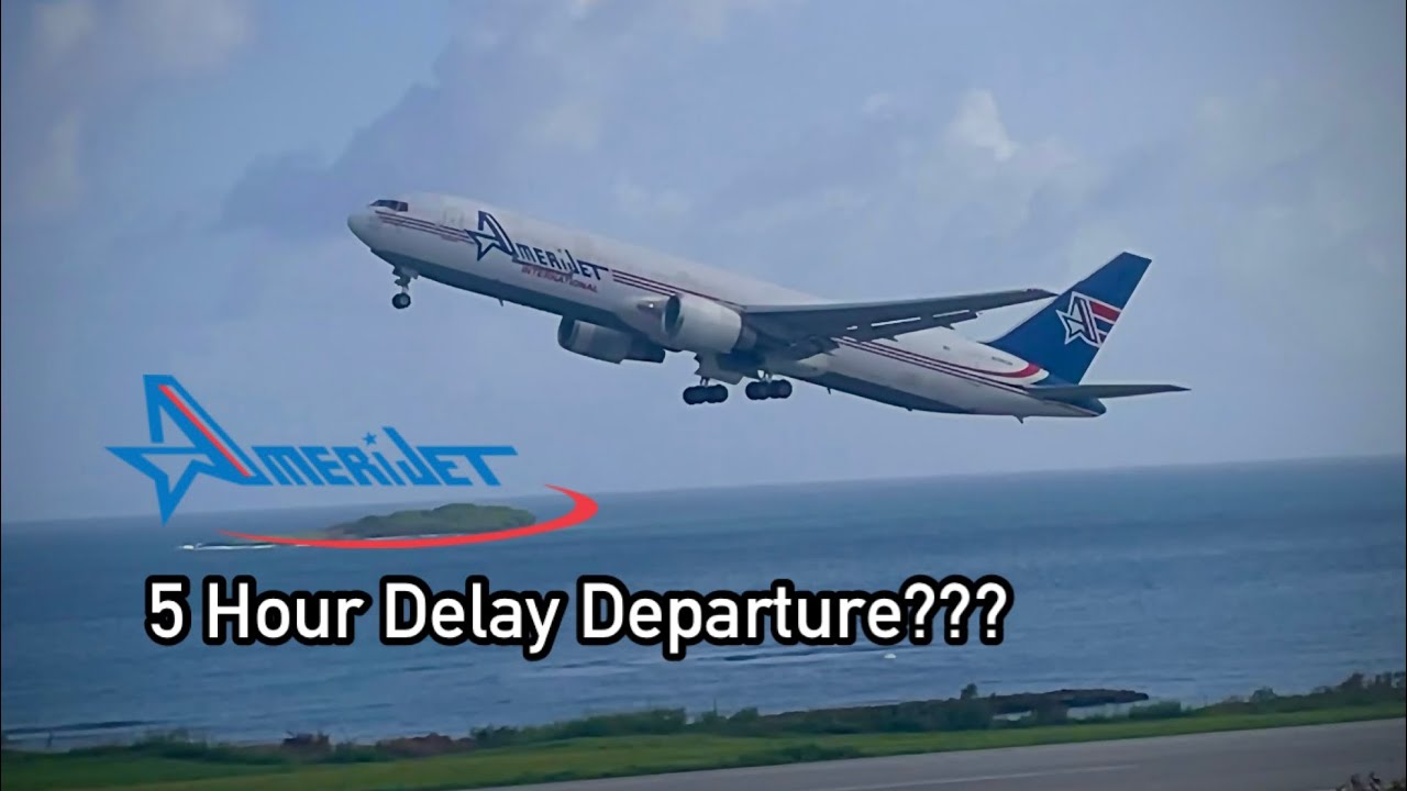 Amerijet International B767-300(ER)(BDSF) Delayed Departure out of Grenada