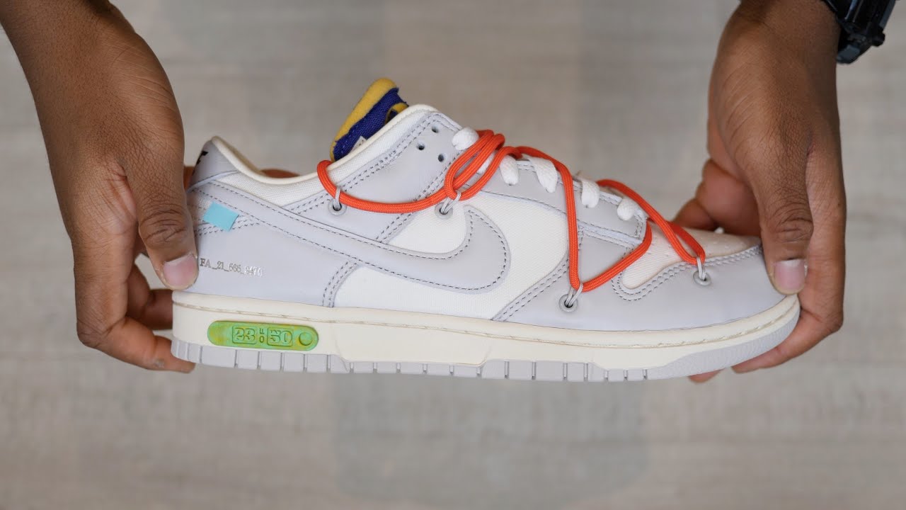 Off-White x Nike Dunk Low 'Lot 23' Unboxing & Closer look