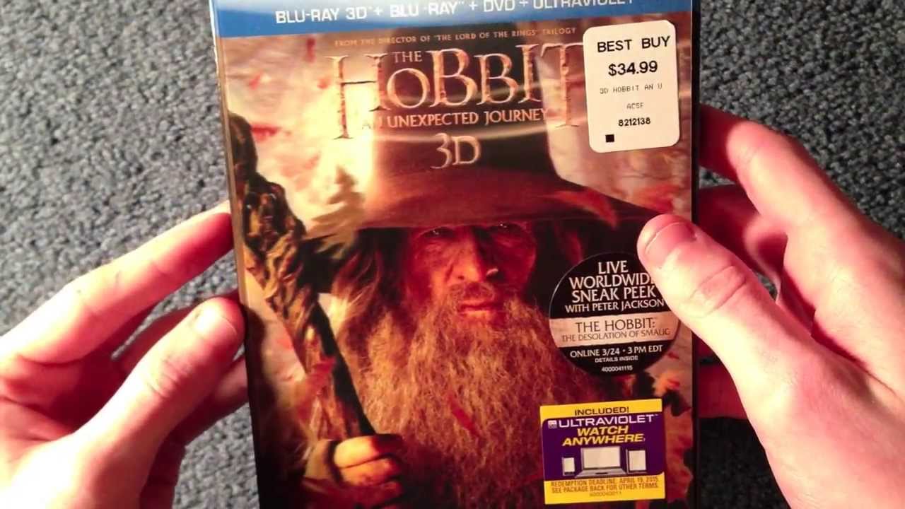 Unboxing The Hobbit: An Unexpected Journey Blu-Ray 3D/Blu-Ray/DVD/Digital Copy