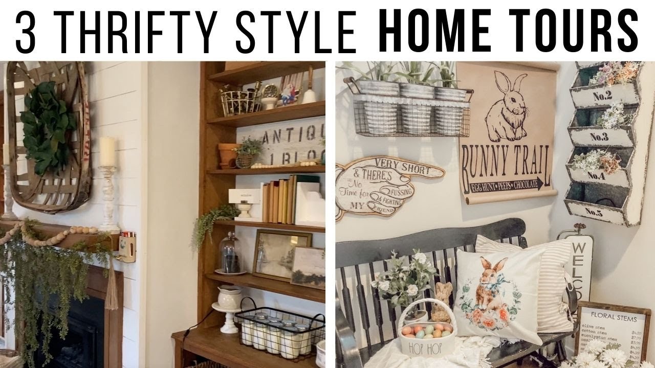 3 Spring Antique Farmhouse Style Home Tours