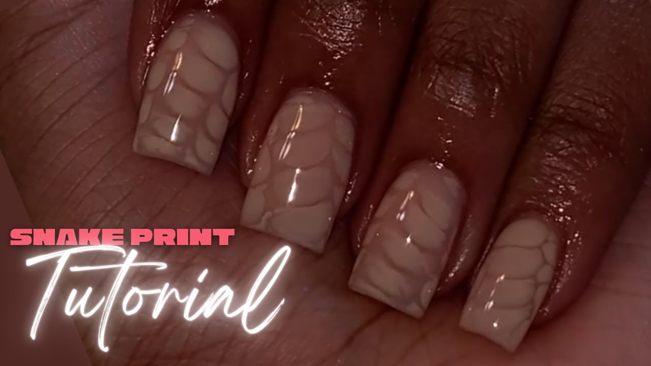 Easy Snake Print Nails Tutorial 🐍 | Beginner-Friendly | Blooming Gel Nail Art