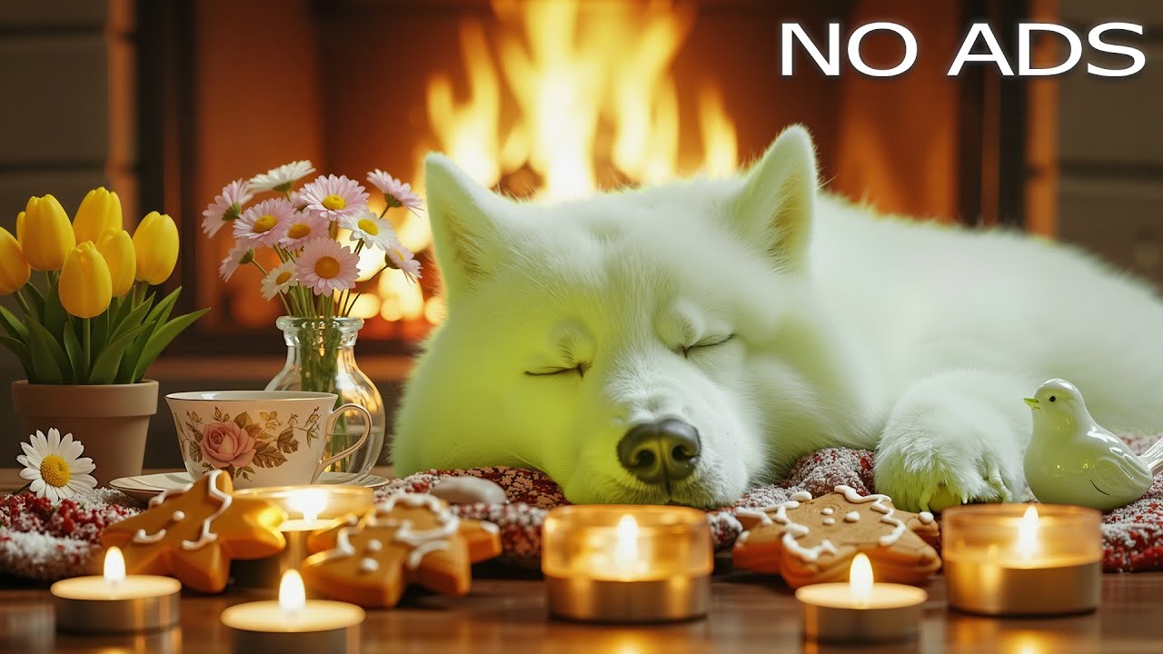 8 Hours Of Dog Calming Music 🐶💖 Puppy Relaxation Music 🎶Healing Comfort for Pets 💤 No Ads