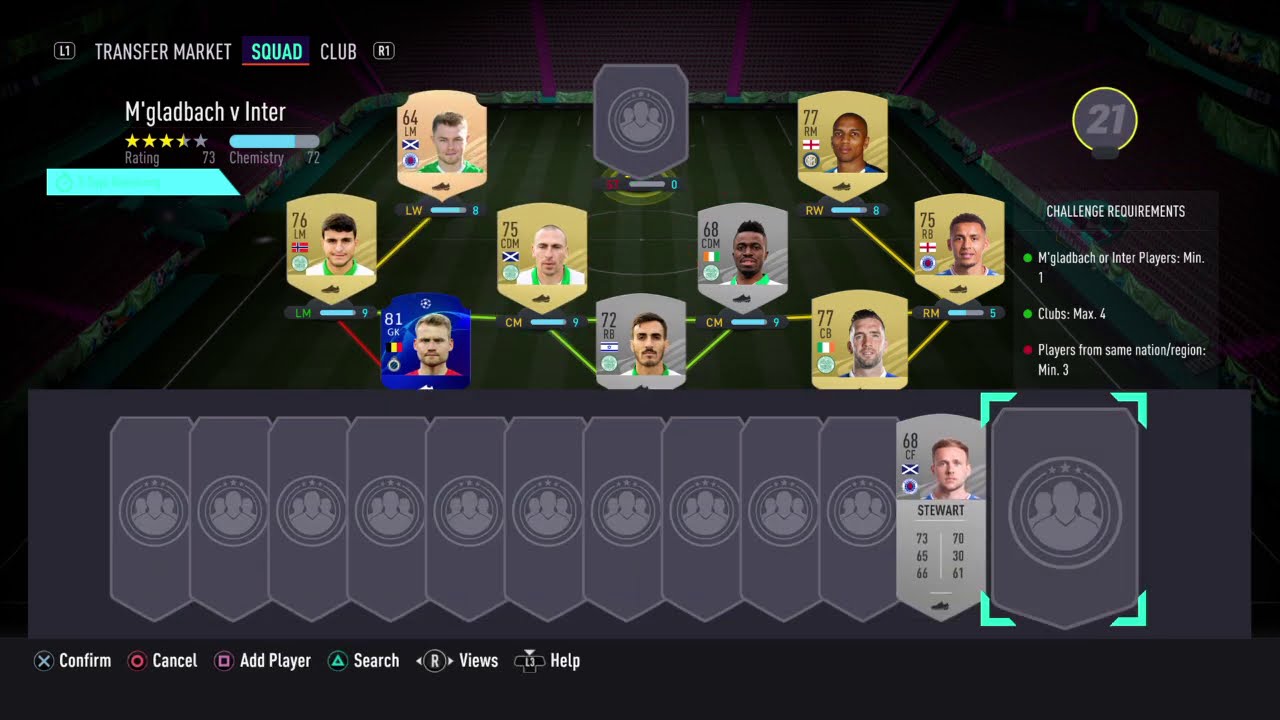 'M'GLADBACH V INTER' CHEAPEST METHOD!!! (NO LOYALTY) | FIFA 21 UEFA MARQUEE MATCHUPS SBC TUTORIAL