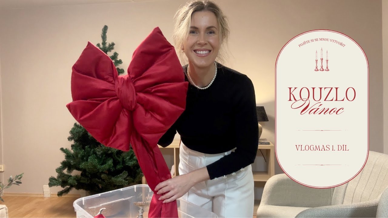 JAK SNADNO VYTVOŘIT KOUZLO VÁNOC | výdzoba | adventní věnce | VLOGMAS 1. DÍL