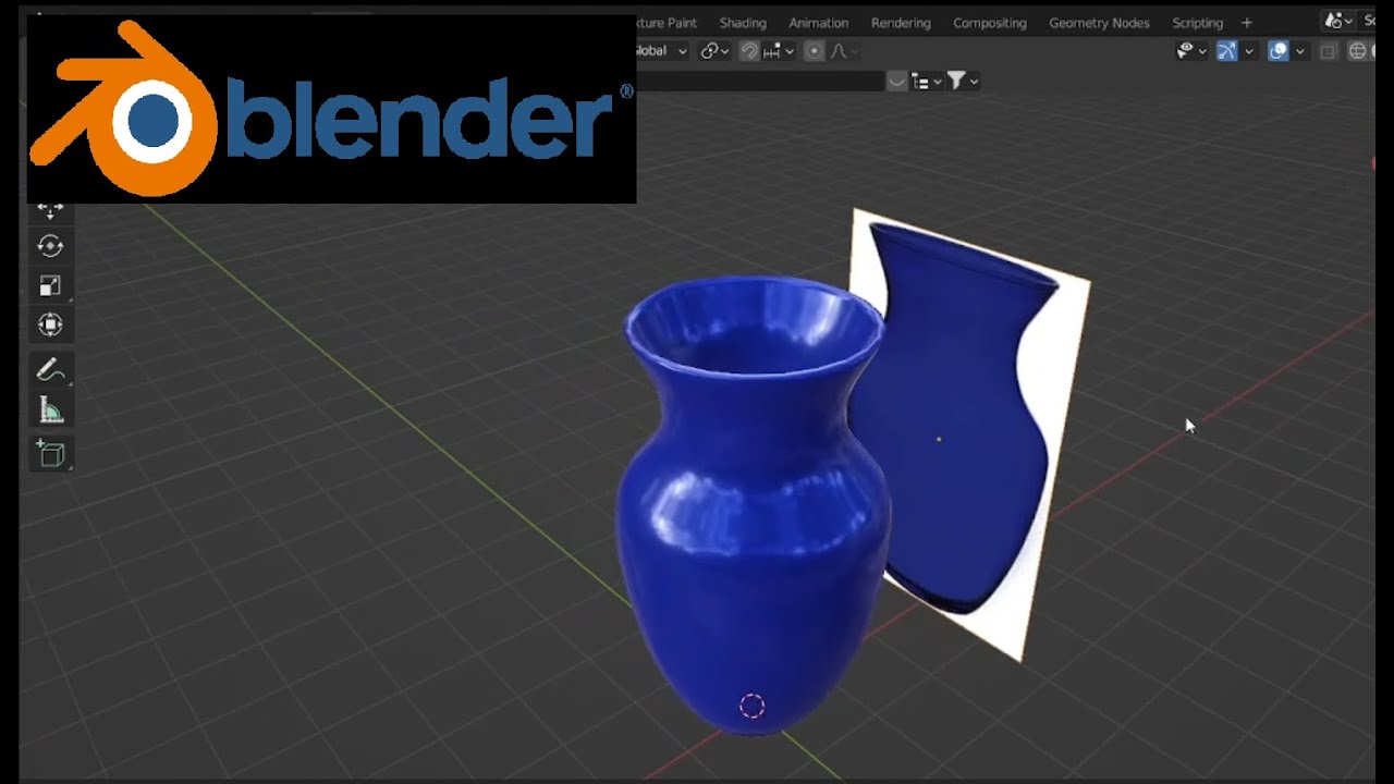 Como hacer un jarrón en Blender  fácil y rápido