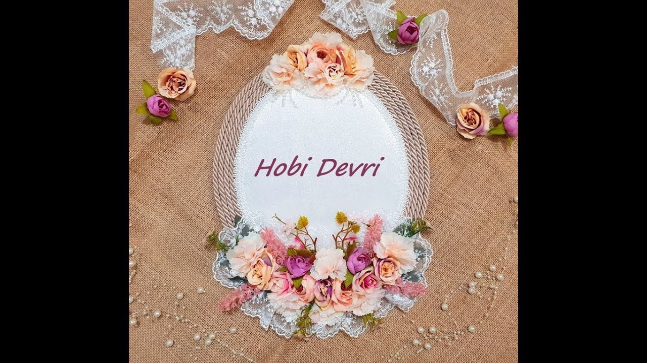 DIY, Wall Hanging, Door Decor, Oval Kapı Süsü,Duvar Süsü Yapılışı