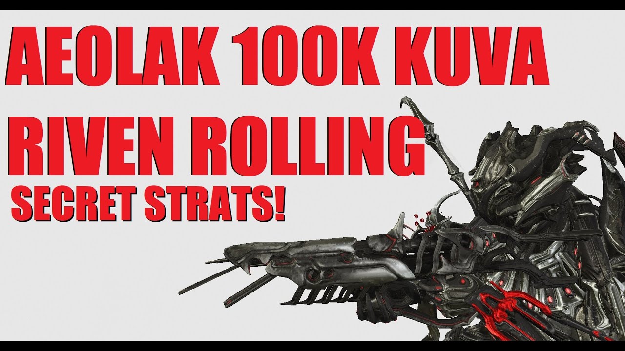 [WARFRAME] Riven Rolling AEOLAK New Decent Zariman Primary l  Angels of The Zariman