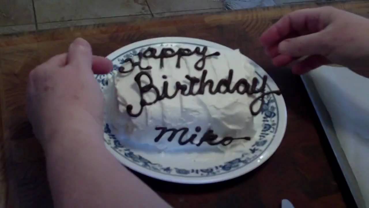 Piping Chocolate Writing (for cake decorations)